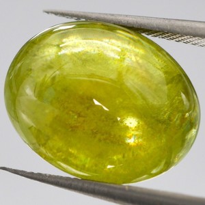 12.09Ct GFCO Certified Unheated Untreated Natural Yellow-Green MADAGASCAR SPHENE