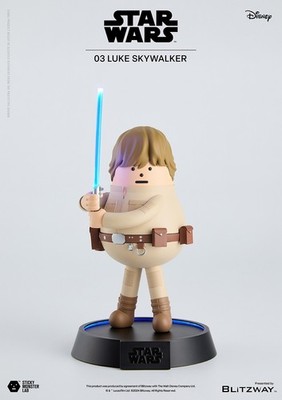 SML Star Wars 03 Luke Skywalker Art Figure Blitzway Sticky Monster Lab LED New