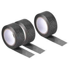 Glitter Tape, Decorative Craft Tape Light Black 1.5cm x 5 M Pack of 3