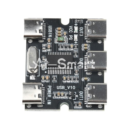 TYP-C USB Power Splitter Hub Erweiterungsplatine 1 In 3 Out für Raspberry Pi 4 5 - Bild 7 von 12