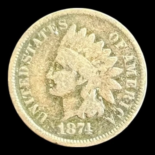 1874 Indian Head Cent, Good