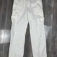 Tommy Hilfiger Aiden White High Waisted Cargo Pants