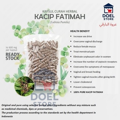 100% Pure Capsule Kacip Fatimah Labisia Pumila Women Natural Organic Wildcrafted