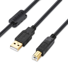 USB Printer Cable 20FT USB 2.0 Type a Male to B Male Printer Scanner