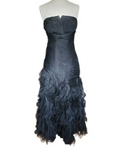It's My Party Full Length Mermaid Dress Womens 12 Black Whimsigoth Fairy Grunge
