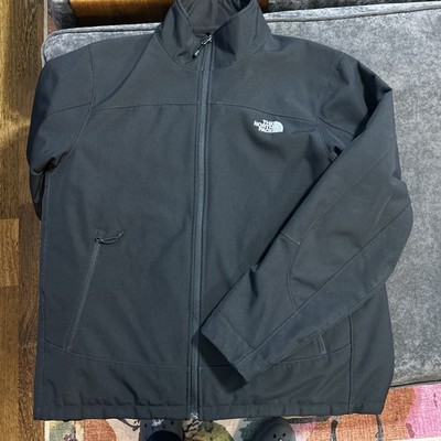 Northface Men s XL Black Chromium Fleece Lined Soft Shell AMUP Jacket 