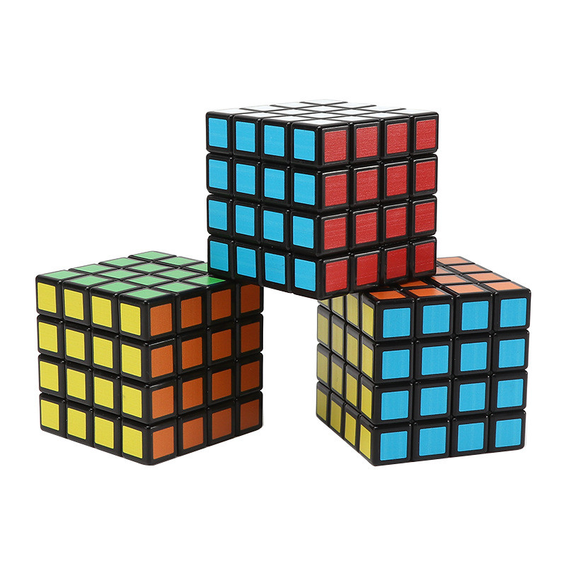 Creative Rubik's Cube Four-layer Zinc Alloy Color Herb Grinder Set
