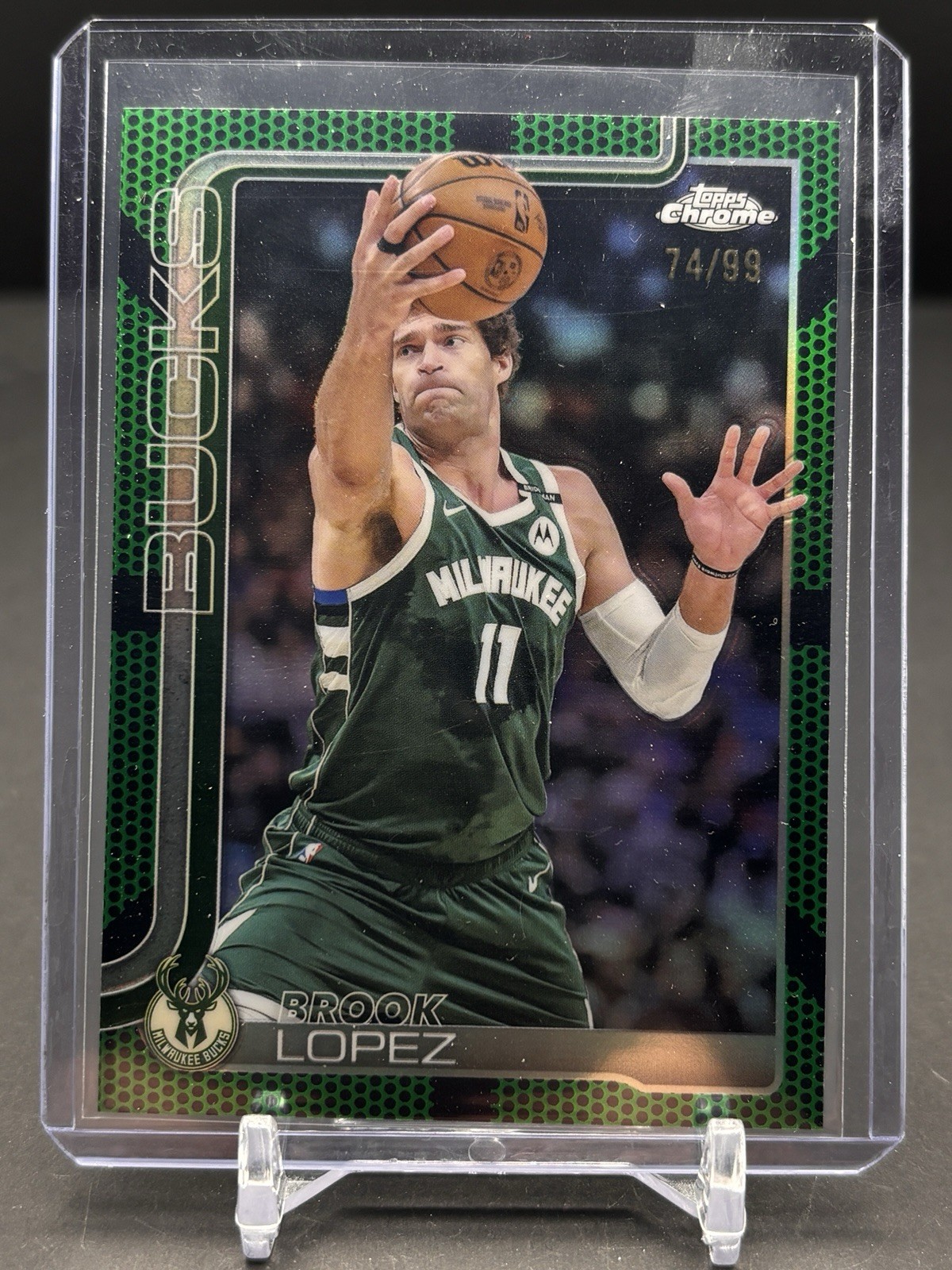 2025-26 Topps Chrome - Brook Lopez #159 Green Basketball Refractor /99