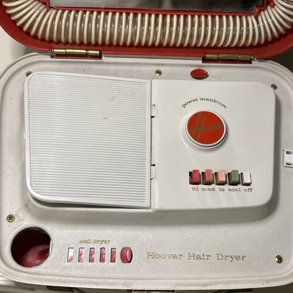 SECADOR DE PELO Y SECADOR DE UÑAS ELÉCTRICO HOOVER vintage probado funciona Foto 2 de 4