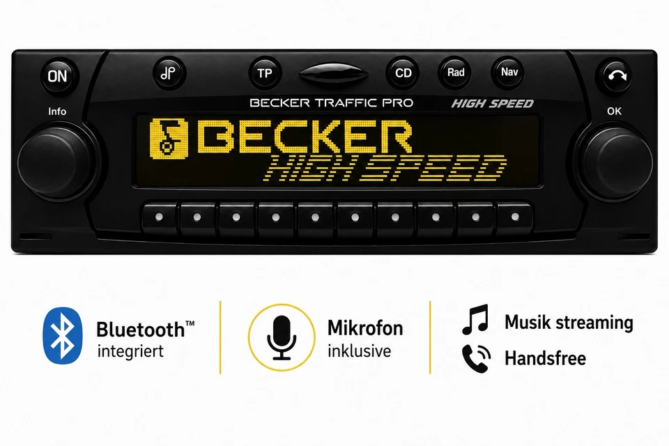 BECKER BE7820 PRO Autoradio Bluetooth Navi CD AUDI VW BMW MERCEDES PORSCHE TOP - Bild 1 von 4