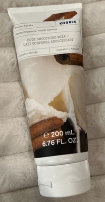 KORRES Body Smoothing Milk Vanilla Cinnamon 6.76oz Full Size New Sealed