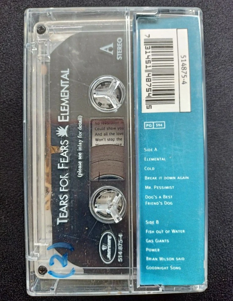 Tear For Fears : Elemental ( Cassette Tape ) - Image 2 of 4
