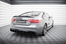 Street+ Heck Ansatz Diffusor passend für Audi S5 / A5 S-Line 8T FL (Doppelauspuf