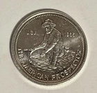 Rare 1985 Engelhard 1/4 Ounce Silver American Prospector Round