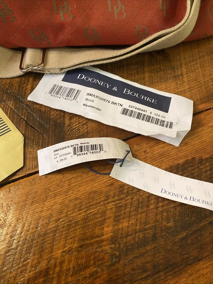 DOONEY&BOURKE Brown & Red Brick Getaway Weekender Luggage Bag NWOT Rare Gorgeous - Image 2 of 4