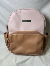 Petunia Pickle Bottom District Backpack Blush Camel Diaper Bag Clean