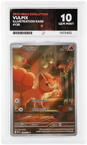 ACE 10 Vulpix 138/132 Mega Evolution Gem Mint Pokemon