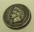 1888 Indian Head Cent Penny Brown Very Fine to Extremely Fine Brown Full Liberty
