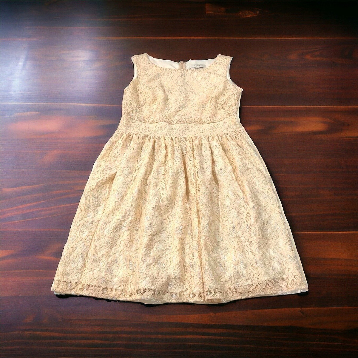 Ann Taylor Loft Womens Yellow Lace Overlay Sleeveless Knee Length Dress Sz 8 | eBay Ann Taylor Loft Womens Yellow Lace Overlay Sleeveless Knee Length Dress Sz 8 | eBay