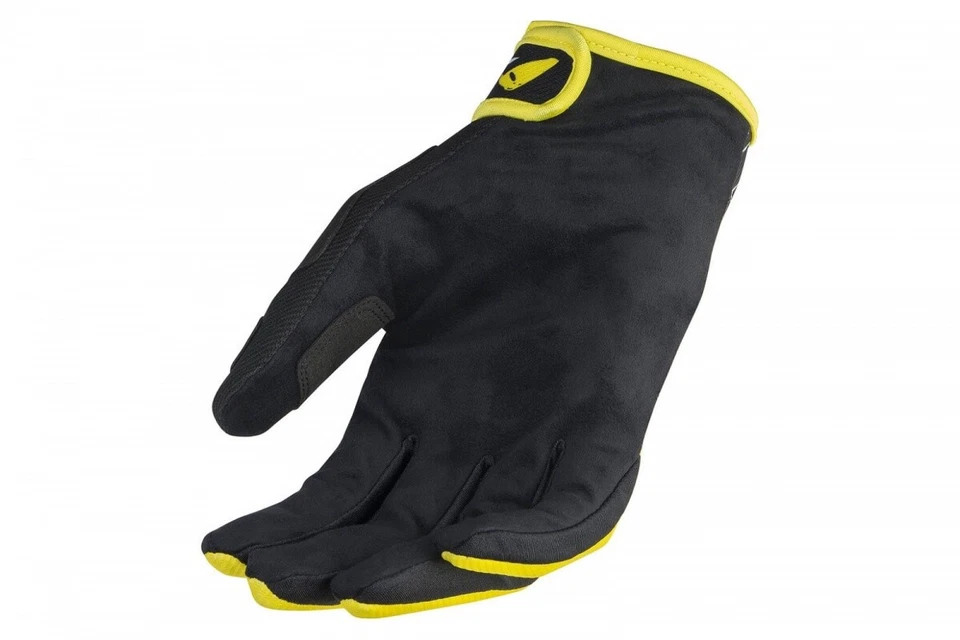 Guantes Moto UFO Juntas Glovers Negro/Amarillo Respirable Agarre Enduro Cross - Imagen 2 de 3