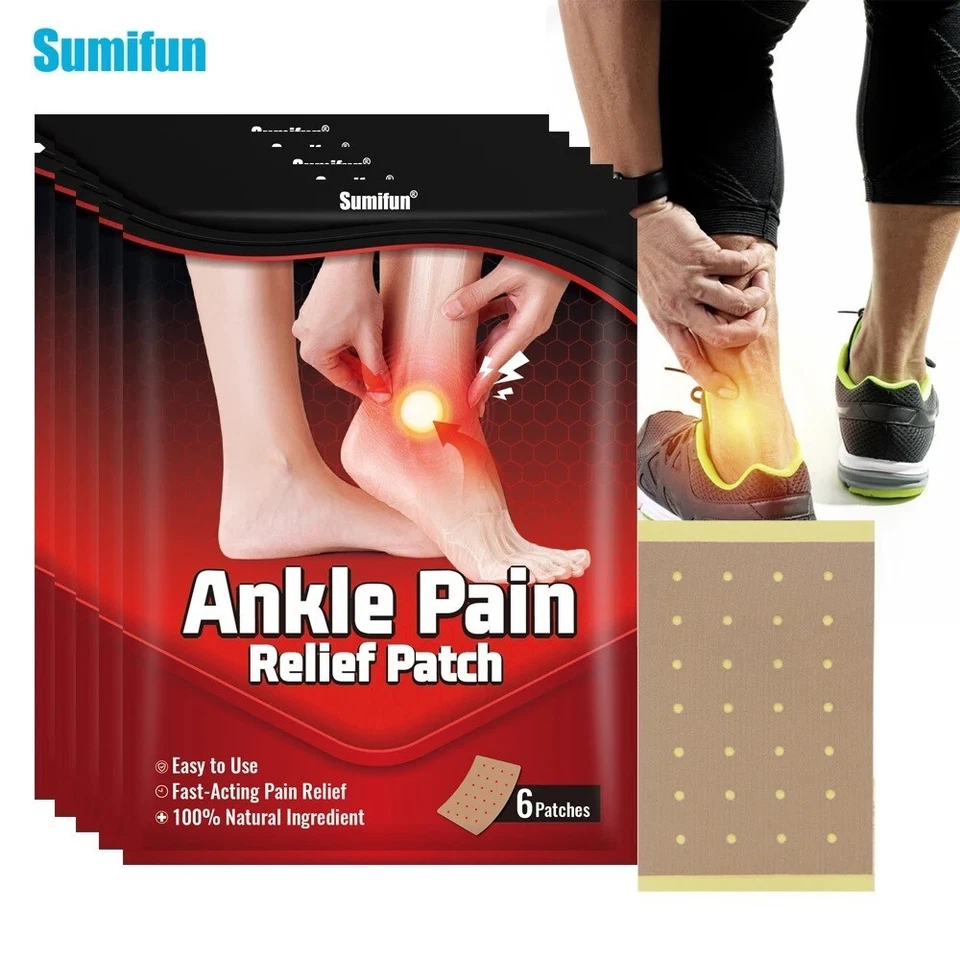 SUMIFUN New Ankle Pain Relief Patch Treat Ankle Foot Sprain Ache Sticker Heel Fast Actin