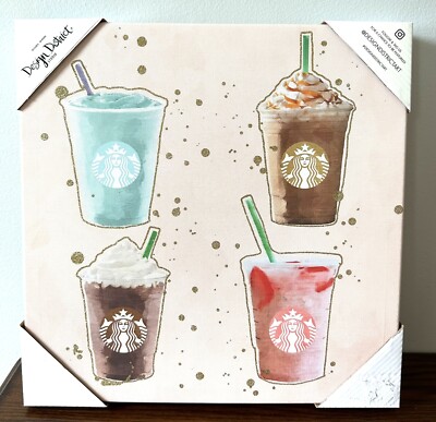 Starbucks Coffee Addict Wall Art 14 x14 