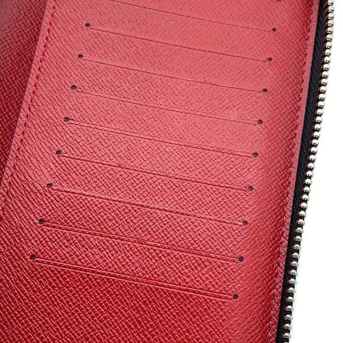 LOUIS VUITTON Zippy wallet Vertical Damier Graphite/Print Rouge/Multicolor N... - Picture 9 of 12
