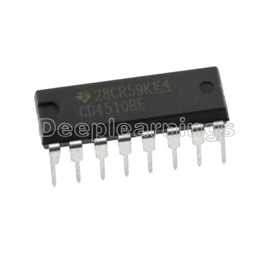 5POCS  DIP16 CD4510BE  CD4510 CMOS PRESETTABLE UP/DOWN COUNTERS NEW