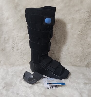Darco Body Armor Walker Boot w/ Square Toe Guard 18'' Tall Cushion Air Liner Sz 1