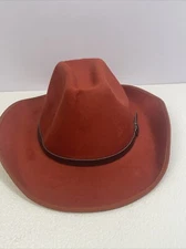 Falls Creek Womens Burgundy  Cowboy Hat Medium Size Adult Polyester # RN48711