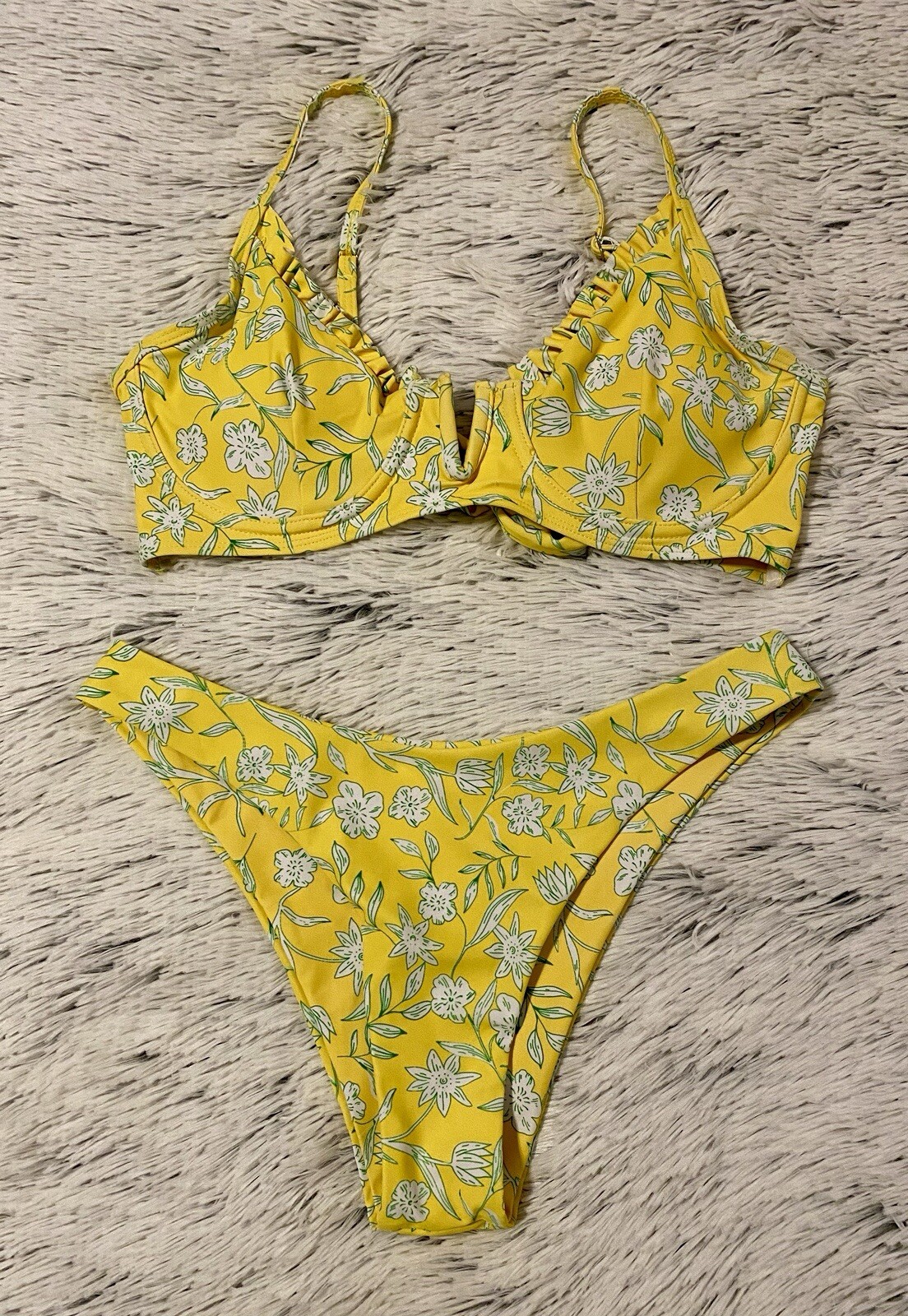 Mila Bikini Brief Yellow Floral