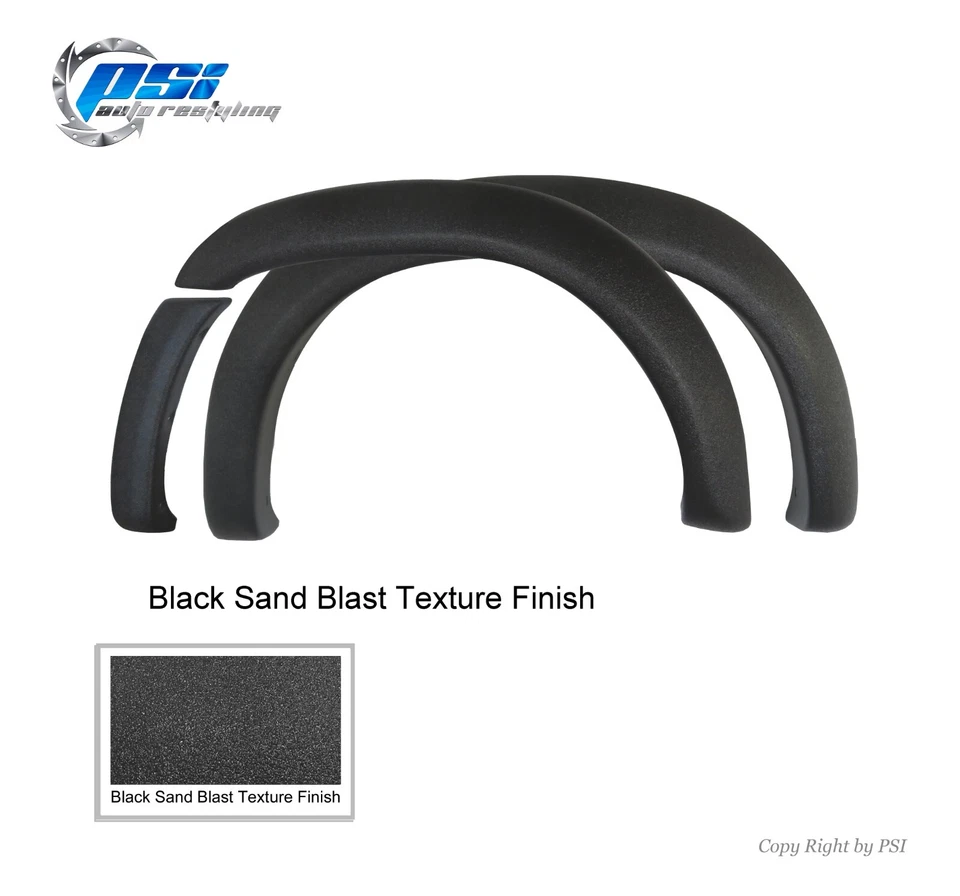 Extension Style Fender Flares Fits Toyota Tundra 2000-2006 Sand Blast Textured - Image 3 of 4
