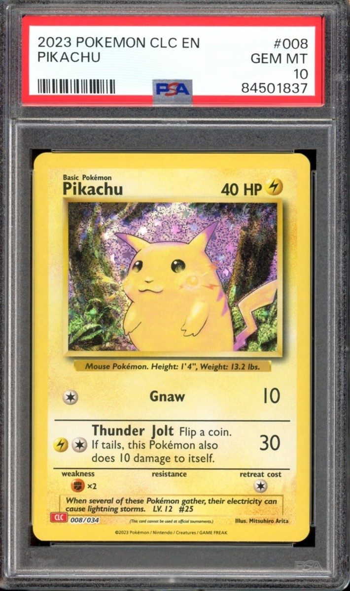 PSA 10 GEM MINT Pikachu CLC 008/034 TCG Classic Collection PSA 10 GEM MINT Pikachu CLC 008/034 TCG Classic Collection