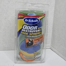 Dr Scholl's NEW Odor Destroyers Shoe Spheres 2 in Pack Odor Neutralizer 