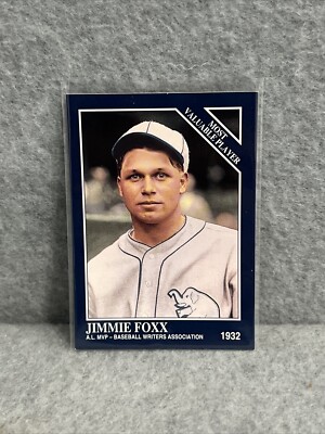 1993 TSN Conlon Megacards Colored #16 Jimmie Foxx MLB Red Sox Cubs Phillies