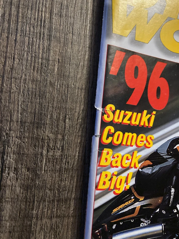 Cycle World Magazine - December 1995 - Suzuki GSX-R Yamaha Kawasaki Moto Guzzi - Image 3 of 3