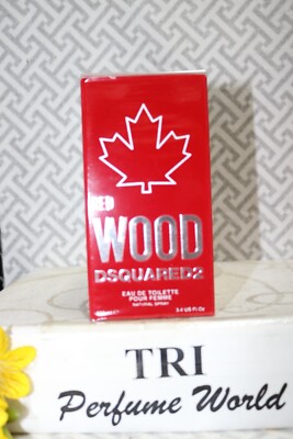 RED WOOD DSQUARED2 Eau de Toilette Pour Femme Women Spray 3.4 fl. oz. Sealed