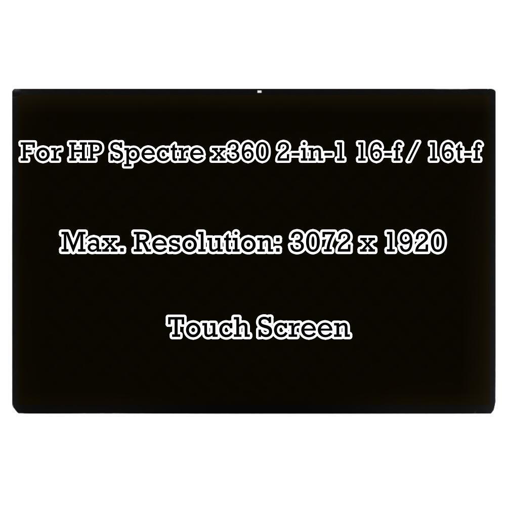 16"" 3K+ LED LCD Touch Screen Display for HP Spectre x360 16-f1774ng 16-f0000sl