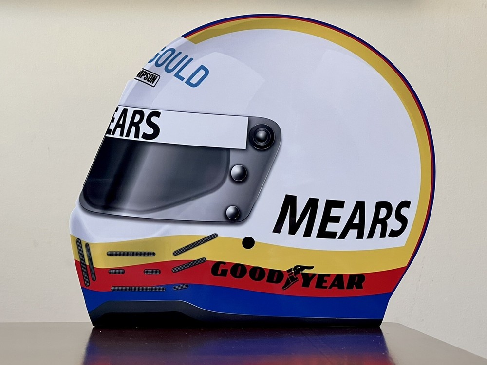 WOW!! Rick Maers Indy Tribute Formula Race Car Helmet Style Sign HD 3D