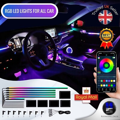 18 in 1 FULL RGB LED SYMPHONY AUTO INNEN ACRYL LICHT AMBIENT STRIP, APP RUN