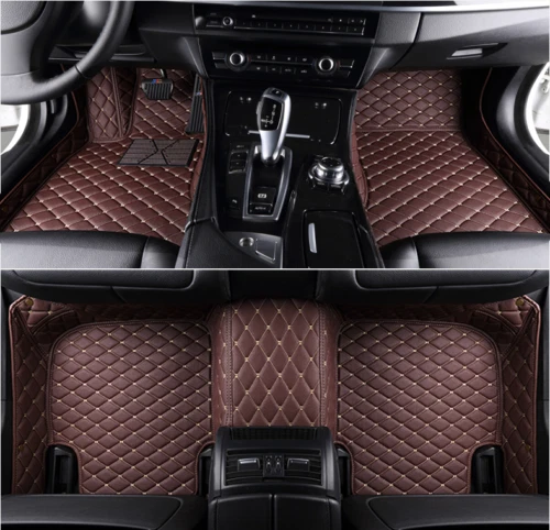 For Toyota Car Mat Sequoia 2008-2010 Leather AUto Floor Liner Pads Custom Carpet Foto 3 de 4