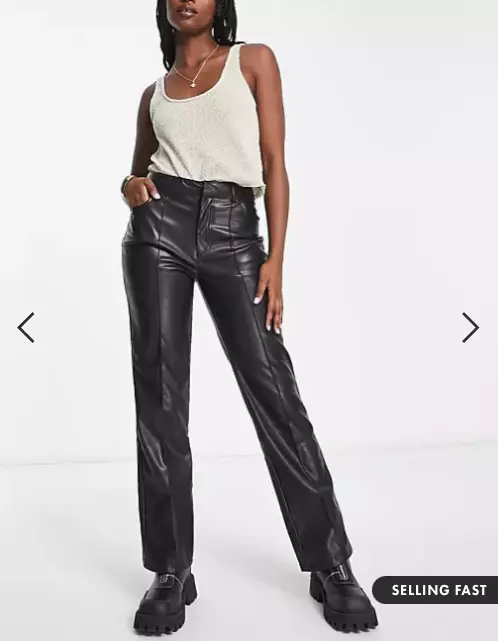 Size 4 leather trousers sale