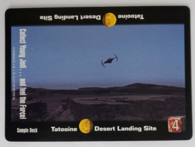 1999 Star Wars Young Jedi CCG Sample Deck Tatooine Desert Landing Site
