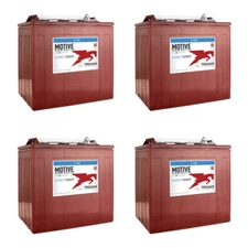 6 Volt Scissor Lift/Floor Scrubber Batteries - Trojan T-105 (4 Pack, 24V)