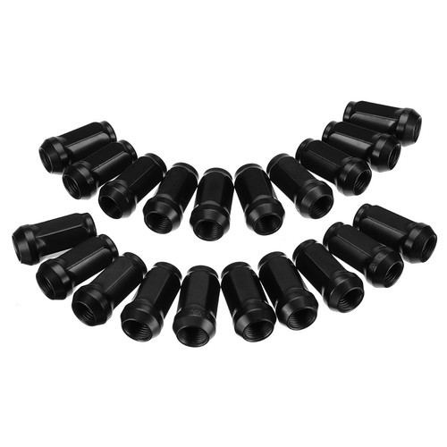 20X Alloy Wheel Nuts For Ford transit Custom 2013 > 2022 45mm Black