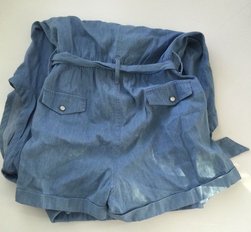HAZEL WOMEN'S BLUE ROMPER/JUMPSUIT SIZE MEDIUM - Picture 5 of 5