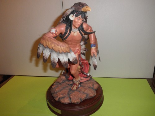 GREGORY PERILLO Spirits 'EAGLE DANCER' Figurine Hand Painted //RARE// - Picture 5 of 8