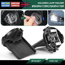 2x FOR VW GOLF MK6 FRONT HEADLIGHT BULB HOLDER H7 5K0941109 LOW BEAM 2009- 2012