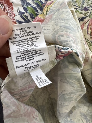 Pottery Barn Mackenzie Floral Paisley Watercolor King Duvet Bedding Set, 4 Shams - Picture 12 of 12