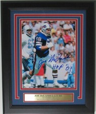 Joe DeLamielleure HOF Buffalo Bills Signed/Inscr 8x10 Photo Framed JSA 161511